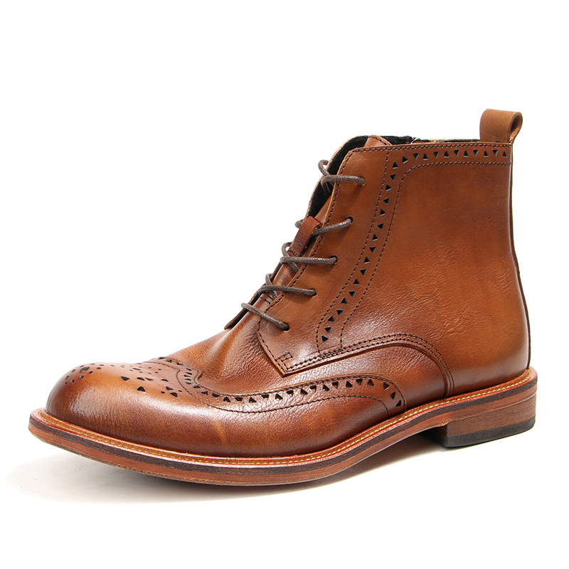 Vintage Fashion Enthusiasts - Bottines Chelsea Vintage en cuir véritable