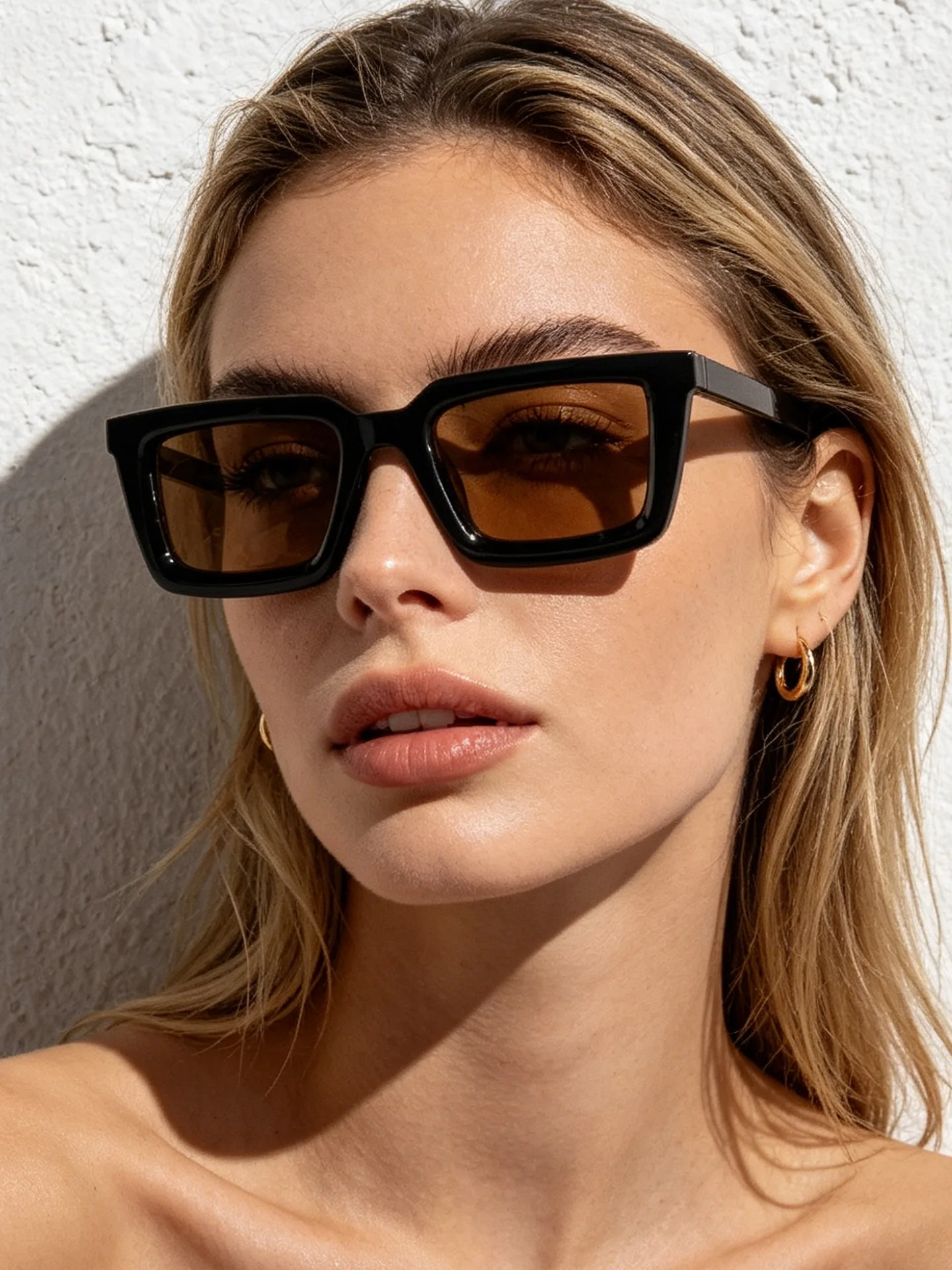 Vintage Fashion Enthusiasts - Lunettes de soleil rectangulaires vintage pour