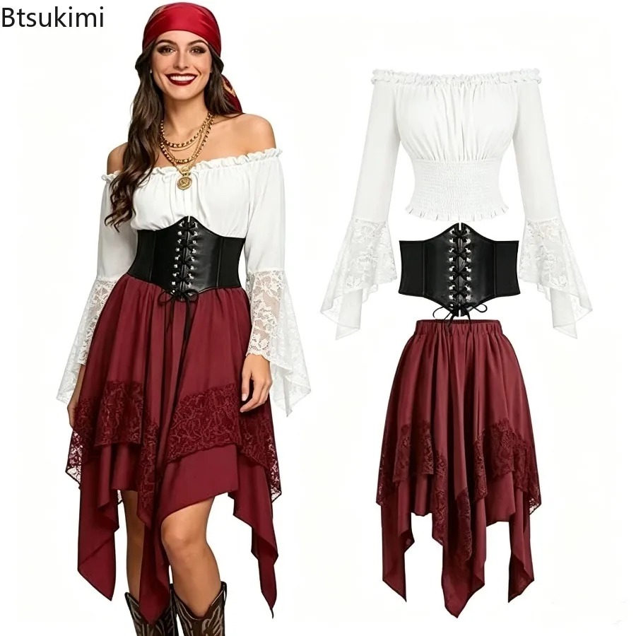 Vintage Fashion Dresses - Robe longue asymétrique de style fée