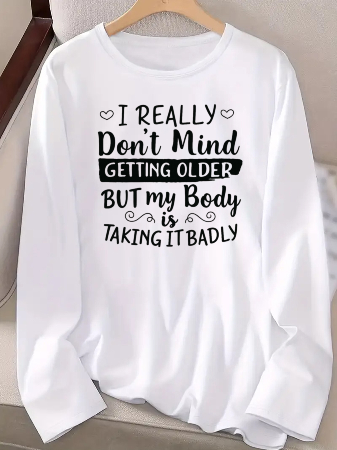 T-shirt à manches longues avec - Vintage Fashion Quotes avis et prix