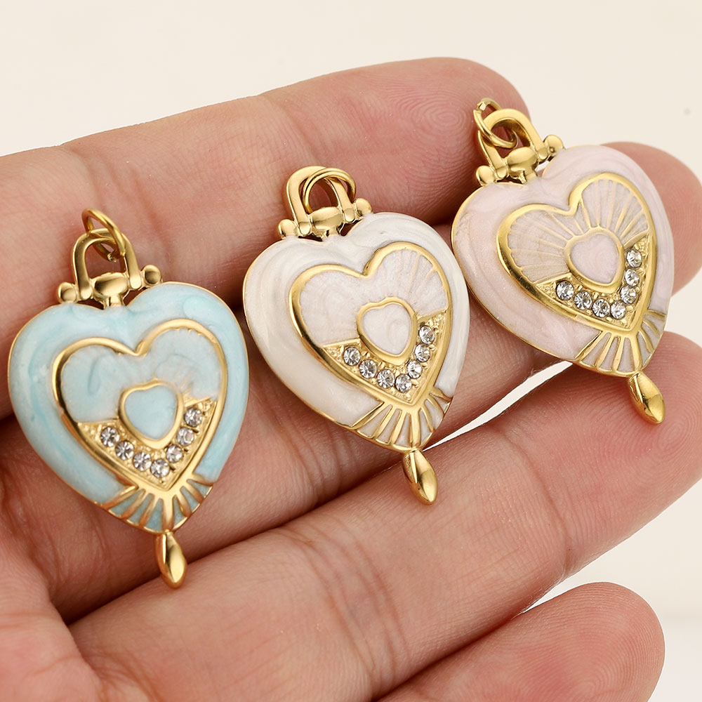 3 pièces de breloques en acier - Vintage Fashion Stores avis et prix